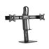 Soporte De Mesa Pro Contrapeso Giratorio E Inclinable Para 2 Monitores 6kg De 17-27, Negro