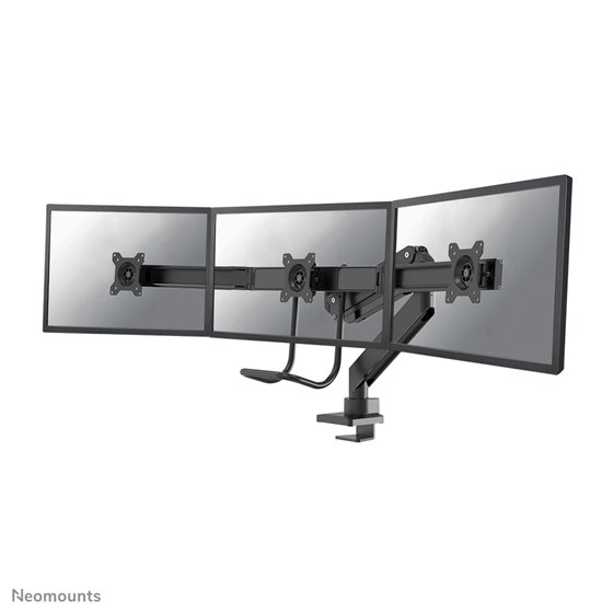 NM-D775DX3BLACK Brazo de monitor 17-27" - resorte de gas - Topfix - Tope-a-180°