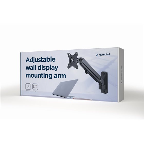 MA-WA1-01 soporte para monitor 68,6 cm (27") Pared Negro