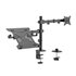 Soporte de Mesa Giratorio e Inclinable para Portatil y Monitor/TV 9Kg de 17-32, Negro