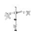 MARM2 Blanco, Soporte de Monitor Dual de Brazo para Pantallas Hasta 27”, Articulado y Regulable en Altura, Estructura Robusta, C