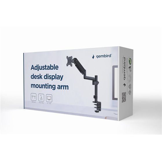MA-DA1P-01 soporte para monitor 81,3 cm (32") Escritorio Negro