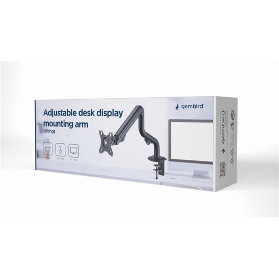 MA-DA1-02 soporte para monitor 81,3 cm (32") Escritorio Negro