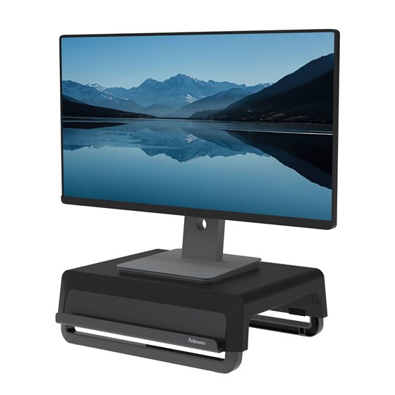 100016560 soporte para monitor Escritorio Negro, Gris