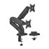 Soporte De Mesa Pro Contrapeso Giratorio E Inclinable Para Monitor/TV 9kg (3 Pivotes, 2 Brazos) De 17-32, Negro