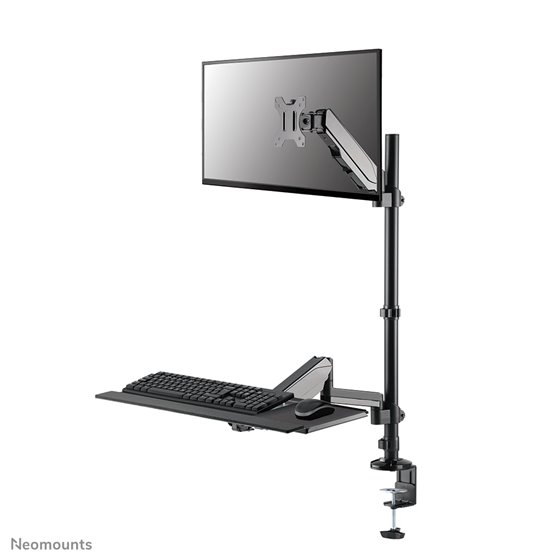 DS90-325BL1 Soporte de sobremesa para puesto de trabajo de pie/sentado 17-32" - resorte de gas