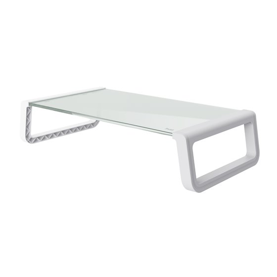 25351 soporte para monitor Escritorio Transparente, Blanco