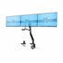 Soporte VESA de Sobremesa para Tres Monitores de 27 Pulgadas - 75x75/100x100 - Brazo de Soporte para 3 Monitores - Grommet o Mor