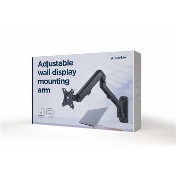 MA-WA1-02 soporte para monitor 68,6 cm (27") Pared Negro