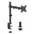 Soporte de mesa eco giratorio e inclinable para monitor/TV 10kg (3 Pivotes, 1 Brazos) de 17-32, Negro