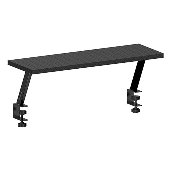 MGDS, Soporte Elevador Monitor, Eleva el Monitor 17cm, Soporte de Mesa Ergonómico en Acero, Tablero Fibra Carbono 60x20cm, Sopor