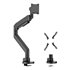 Soporte de mesa pro contrapeso giratorio e inclinable para monitor/TV 27kg (3 pivotes, 1 brazo) de 24-57, Negro