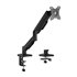 Soporte de Mesa Eco Contrapeso Giratorio e Inclinable para Monitor/TV 9KG (3 Pivotes, 1 Brazo) de 17"-32", Negro