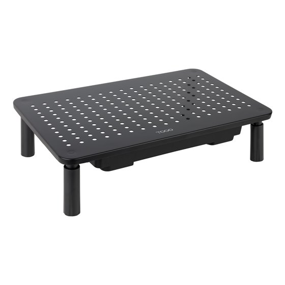 Soporte Elevador Multiusos para Monitor/Portátil, Negro