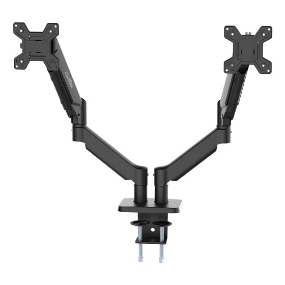 Soporte de brazos neumáticos para dos monitores M02D