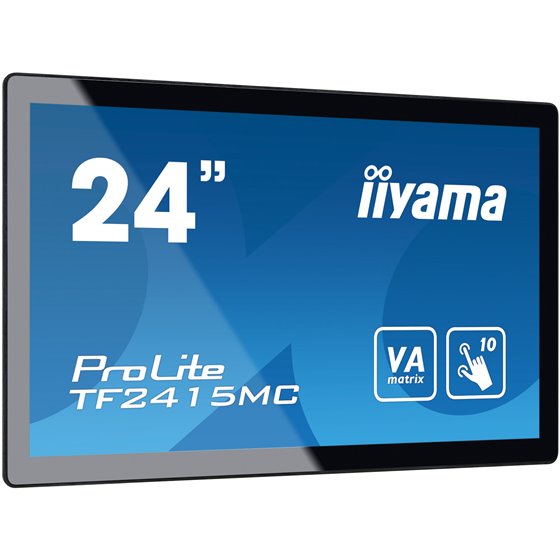 ProLite TF2415MC-B2 pantalla para PC 60,5 cm (23.8") 1920 x 1080 Pixeles Full HD LED Pantalla táctil Multi-usuario Negro
