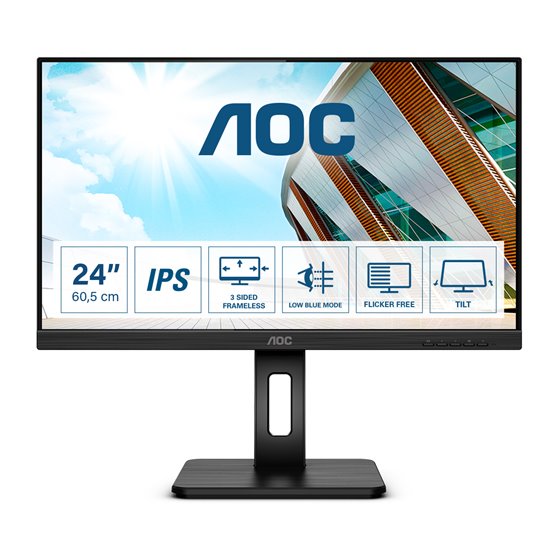 P2 Q24P2Q pantalla para PC 60,5 cm (23.8") 2560 x 1440 Pixeles Quad HD LED Negro