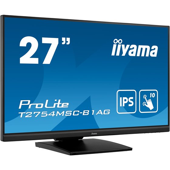 ProLite T2754MSC-B1AG pantalla para PC 68,6 cm (27") 1920 x 1080 Pixeles Full HD LED Pantalla táctil Multi-usuario Negro