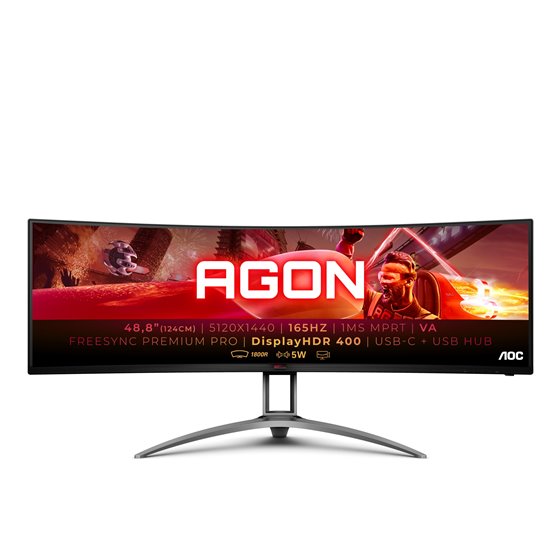 B2 AG493UCX2 pantalla para PC 124 cm (48.8") 5120 x 1440 Pixeles Quad HD LED Negro
