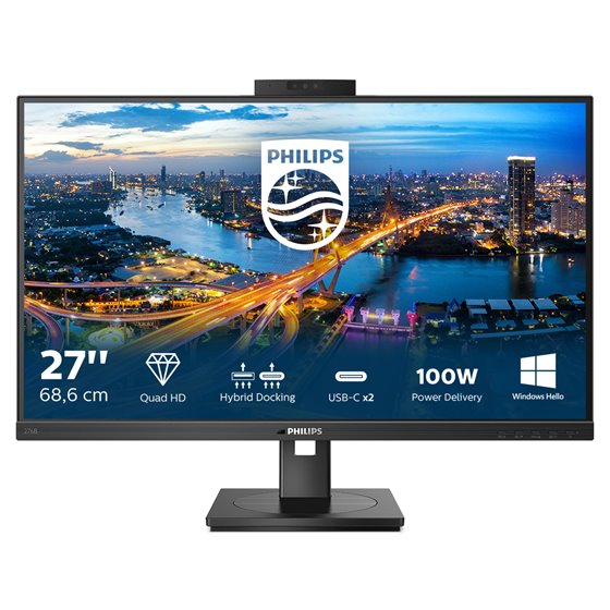 B Line 276B1JH/00 pantalla para PC 68,6 cm (27") 2560 x 1440 Pixeles Quad HD LCD Negro