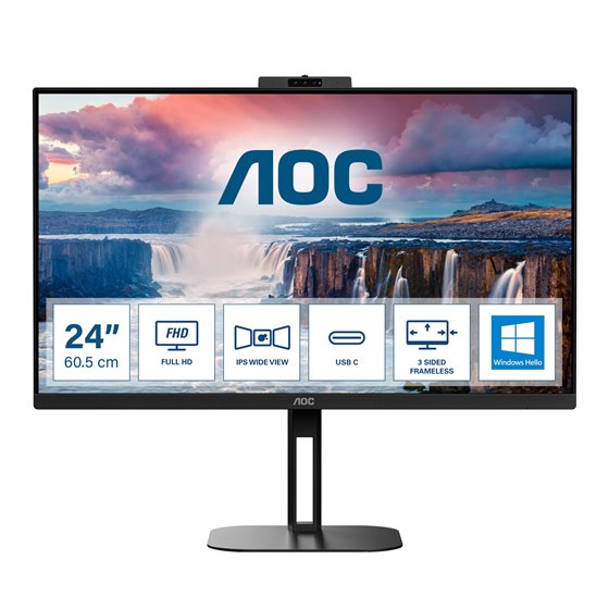 V5 24V5CW/BK pantalla para PC 60,5 cm (23.8") 1920 x 1080 Pixeles Full HD LED Negro