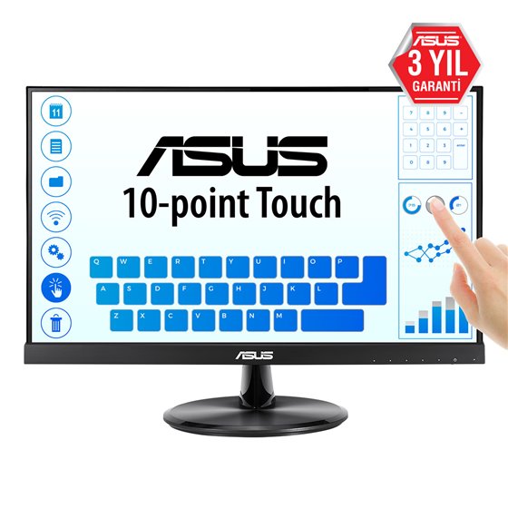 VT229H pantalla para PC 54,6 cm (21.5") 1920 x 1080 Pixeles Full HD LED Pantalla táctil Negro