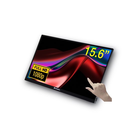 49592 pantalla para PC 39,6 cm (15.6") 1920 x 1080 Pixeles Full HD LCD Pantalla táctil Negro