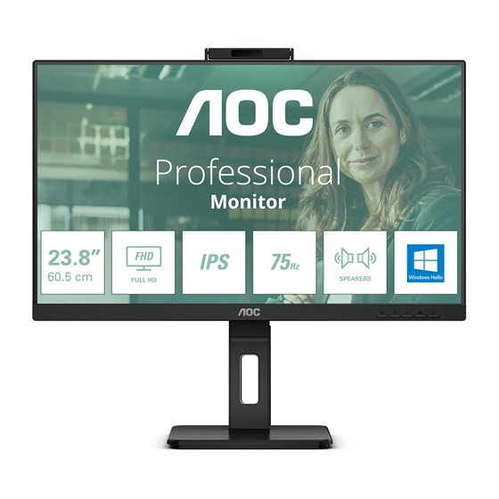 24P3CW pantalla para PC 60,5 cm (23.8") 1920 x 1080 Pixeles Full HD LED Negro