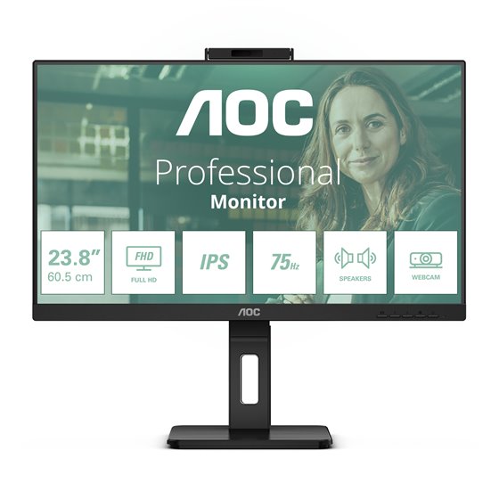 24P3QW pantalla para PC 60,5 cm (23.8") 1920 x 1080 Pixeles Full HD Negro