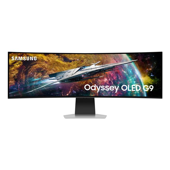 G95SC pantalla para PC 124,5 cm (49") 5120 x 1440 Pixeles Dual QHD OLED Plata