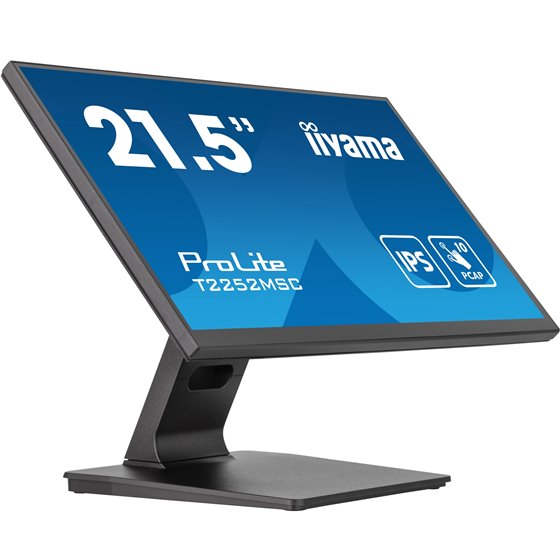 ProLite T2252MSC-B2 pantalla para PC 54,6 cm (21.5") 1920 x 1080 Pixeles Full HD LCD Pantalla táctil Negro