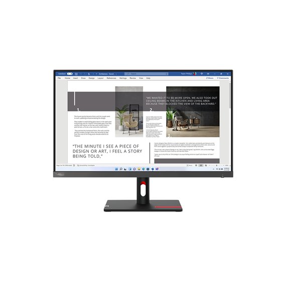 ThinkVision S27i-30 LED display 68,6 cm (27") 1920 x 1080 Pixeles Full HD Gris