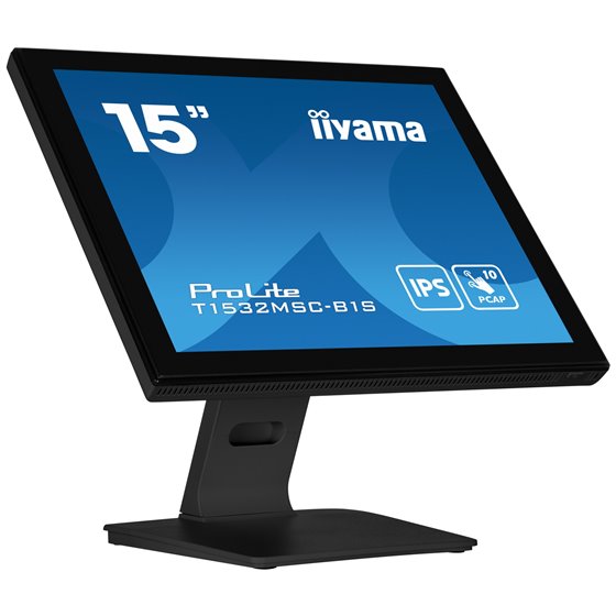 ProLite T1532MSC-B1S pantalla para PC 38,1 cm (15") 1024 x 768 Pixeles XGA LCD Pantalla táctil Negro