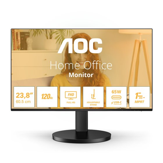 B3 24B3CF2 pantalla para PC 60,5 cm (23.8") 1920 x 1080 Pixeles Full HD LED Negro