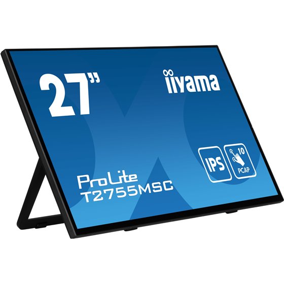 ProLite T2755MSC-B1 pantalla para PC 68,6 cm (27") 1920 x 1080 Pixeles Full HD LED Pantalla táctil Mesa Negro