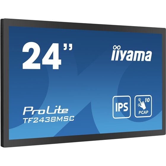 TF2438MSC-B1 pantalla para PC 60,5 cm (23.8") 1920 x 1080 Pixeles Full HD LED Pantalla táctil Negro
