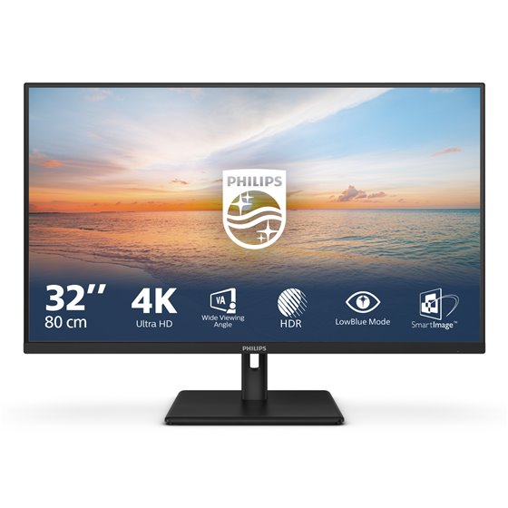 1000 series 32E1N1800LA/00 pantalla para PC 80 cm (31.5") 3840 x 2160 Pixeles 4K Ultra HD LCD Negro