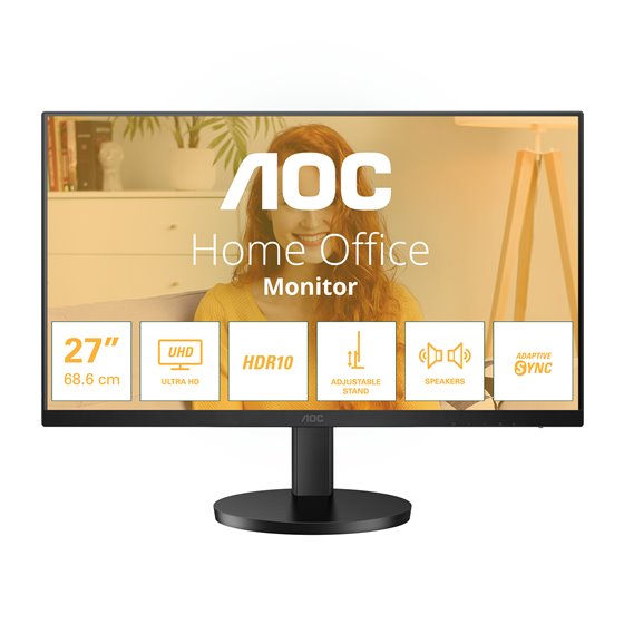 U27B3AF pantalla para PC 68,6 cm (27") 3840 x 2160 Pixeles 4K Ultra HD LED Negro
