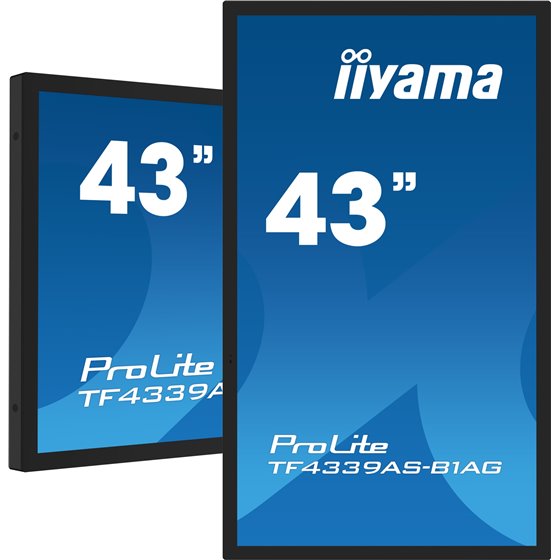 TF4339AS-B1AG pantalla para PC 108 cm (42.5") 3840 x 2160 Pixeles 4K Ultra HD LED Pantalla táctil Negro