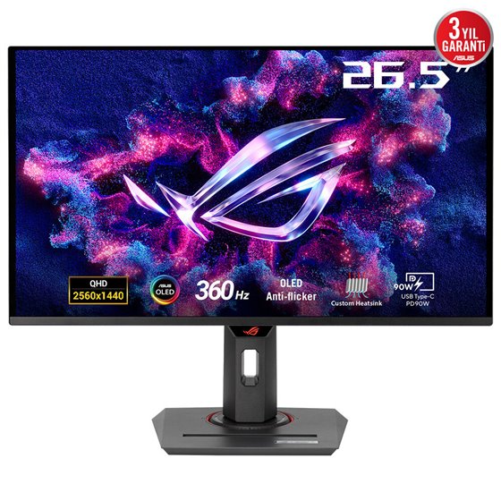 ROG Strix OLED XG27ACDNG pantalla para PC 67,3 cm (26.5") 2560 x 1440 Pixeles Quad HD QD-OLED Negro