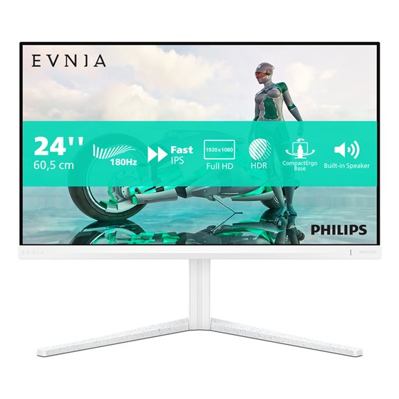 Evnia 24M2N3201A/00 pantalla para PC 60,5 cm (23.8") 1920 x 1080 Pixeles Full HD LCD Blanco