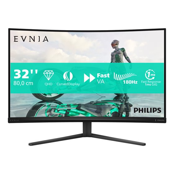 Evnia 32M2C3500L/00 pantalla para PC 80 cm (31.5") 2560 x 1440 Pixeles Quad HD LCD Negro