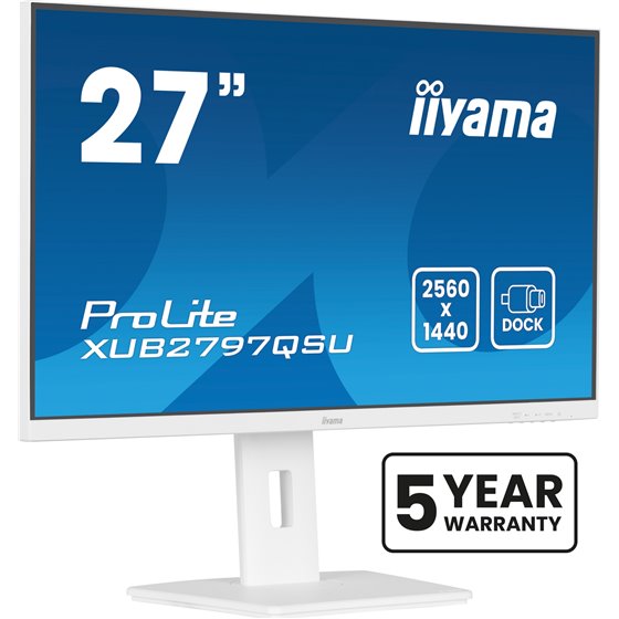 ProLite XUB2797QSU-W2 pantalla para PC 68,6 cm (27") 2560 x 1440 Pixeles Quad HD LED Blanco