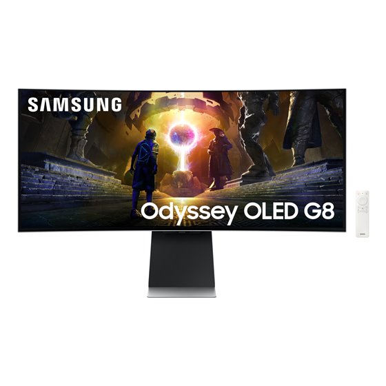 G85SD pantalla para PC 86,4 cm (34") 3440 x 1440 Pixeles UltraWide Quad HD OLED Plata