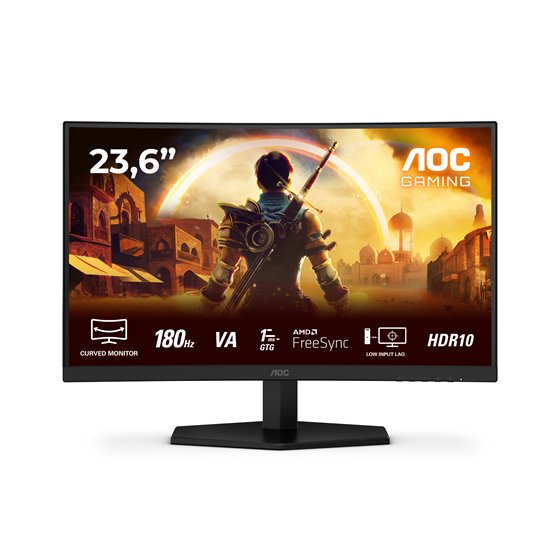 G4 C24G42E pantalla para PC 59,9 cm (23.6") 1920 x 1080 Pixeles Full HD LED Negro, Rojo