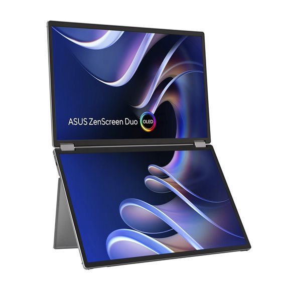ZenScreen Duo OLED MQ149CD pantalla para PC 35,6 cm (14") 1920 x 1200 Pixeles WUXGA Plata