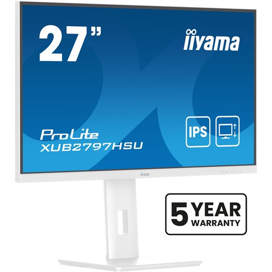 ProLite XUB2797HSU-W2 pantalla para PC 68,6 cm (27") 1920 x 1080 Pixeles Full HD LED Blanco