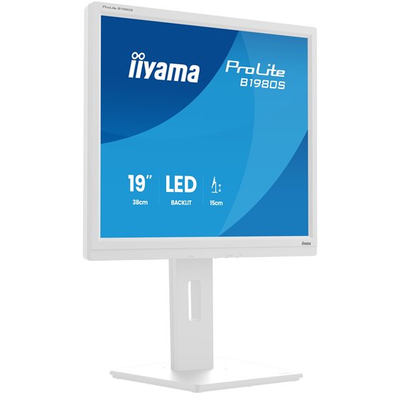 ProLite B1980S-W1 pantalla para PC 48,3 cm (19") 1280 x 1024 Pixeles SVGA LED Blanco