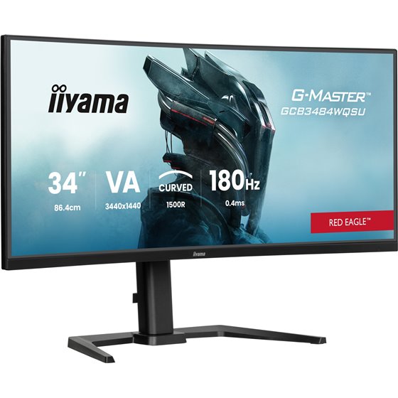 G-MASTER GCB3484WQSU-B1 pantalla para PC 86,4 cm (34") 3440 x 1440 Pixeles UltraWide Quad HD LED Negro