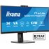 ProLite XCB3497WQSNPH-B1 pantalla para PC 86,4 cm (34") 3440 x 1440 Pixeles UltraWide Quad HD LED Negro